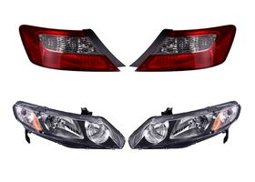 Kit De Faros Sin Foco Y Calaveras Sin Foco (4 Piezas)