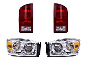 Kit De Faros Sin Franja Y Calaveras Sin Foco (4 Piezas)