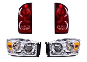 Kit De Faros Sin Franja Y Calaveras Sin Foco (4 Piezas)