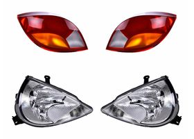 Kit De Faros Con Cuarto Blanco Sin Foco Y Calaveras Ámbar/Blanco/Rojo Sin Foco (4 Piezas)