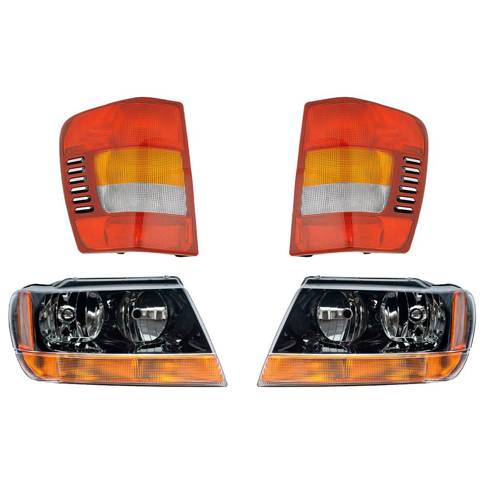 For 99-04 Jeep Grand Cherokee WJ No Drill Bolt On Pillar Ditch Light