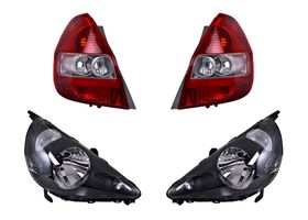 Kit De Faros Para Foco Halógeno Sin Foco Fondo Negro Y Calaveras Sin Foco (4 Piezas)