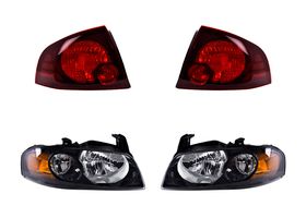 Kit De Faros Fondo Negro Y Calaveras Rojo/Obscuro (4 Piezas)