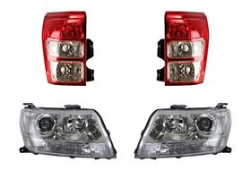 Kit De Faros Fondo Negro Y Calaveras Sin Foco (4 Piezas)