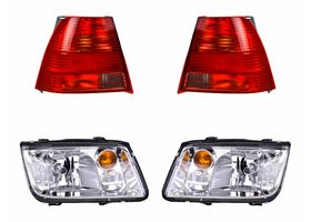 Kit De Faros Cuarto Ámbar Sin Niebla Sin Foco Y Calaveras Sin Foco (4 Piezas)