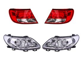 Kit De Faros Sin Foco Fondo Negro Y Calaveras Sin Foco (4 Piezas)