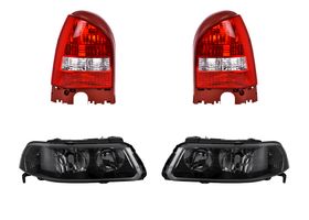 Kit De Faros Para Foco Halógeno Fondo Obscuro Y Calaveras Blanco/Rojo Sin Foco (4 Piezas)