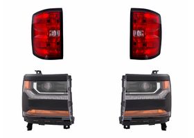 Kit De Faros Filo Negro Para Foco Xenón Y Calaveras (4 Piezas)