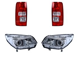 Kit De Faros Para Foco Halógeno Sin Foco Con Lupa Con Motor Y Calaveras Sin Foco (4 Piezas)