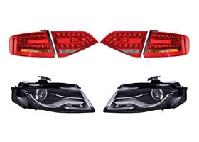 Kit De Faros Para Foco Xenón Sin Foco Con Leds Con Motor Y Calaveras Con Leds (6 Piezas)