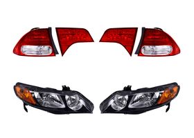 Kit De Faros Sin Foco Y Calaveras Sin Foco Con Leds (6 Piezas)