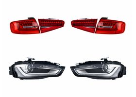 Kit De Faros Para Foco Xenón Sin Foco Con Leds Con Lupa Con Motor Y Calaveras Con Leds (6 Piezas)