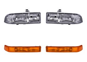 Kit De Faros Sin Foco Y Cuartos Ámbar (4 Piezas)