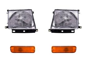 Kit De Faros Sin Foco Y Cuartos Ámbar (4 Piezas)