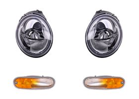 Kit De Faros Para Foco Halógeno Sin Foco Y Cuartos Bicolor (4 Piezas)