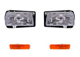 Kit De Faros Para Foco Halógeno Sin Foco Y Cuartos Ámbar (4 Piezas)