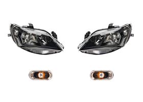 Kit De Faros Sin Foco Fondo Negro Y Cuartos (4 Piezas)