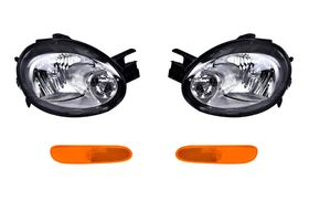 Kit De Faros Sin Foco Fondo Negro Y Cuartos (4 Piezas)
