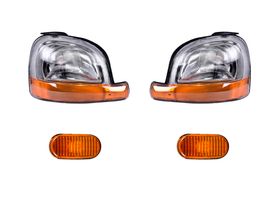 Kit De Faros Con Cuarto Ámbar Sin Foco Y Cuartos Ámbar (4 Piezas)