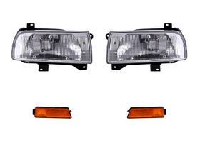 Kit De Faros Sin Foco Y Cuartos Ámbar (4 Piezas)