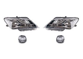Kit De Faros Para Foco Halógeno Sin Foco Con Motor Y Cuartos Obscuro (4 Piezas)