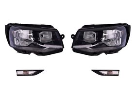 Kit De Faros Para Foco H4 Con Motor Y Cuartos (4 Piezas)