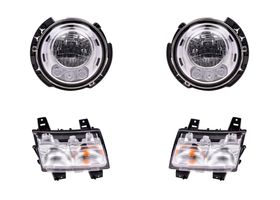 Kit De Faros Con Leds Y Cuartos (4 Piezas)