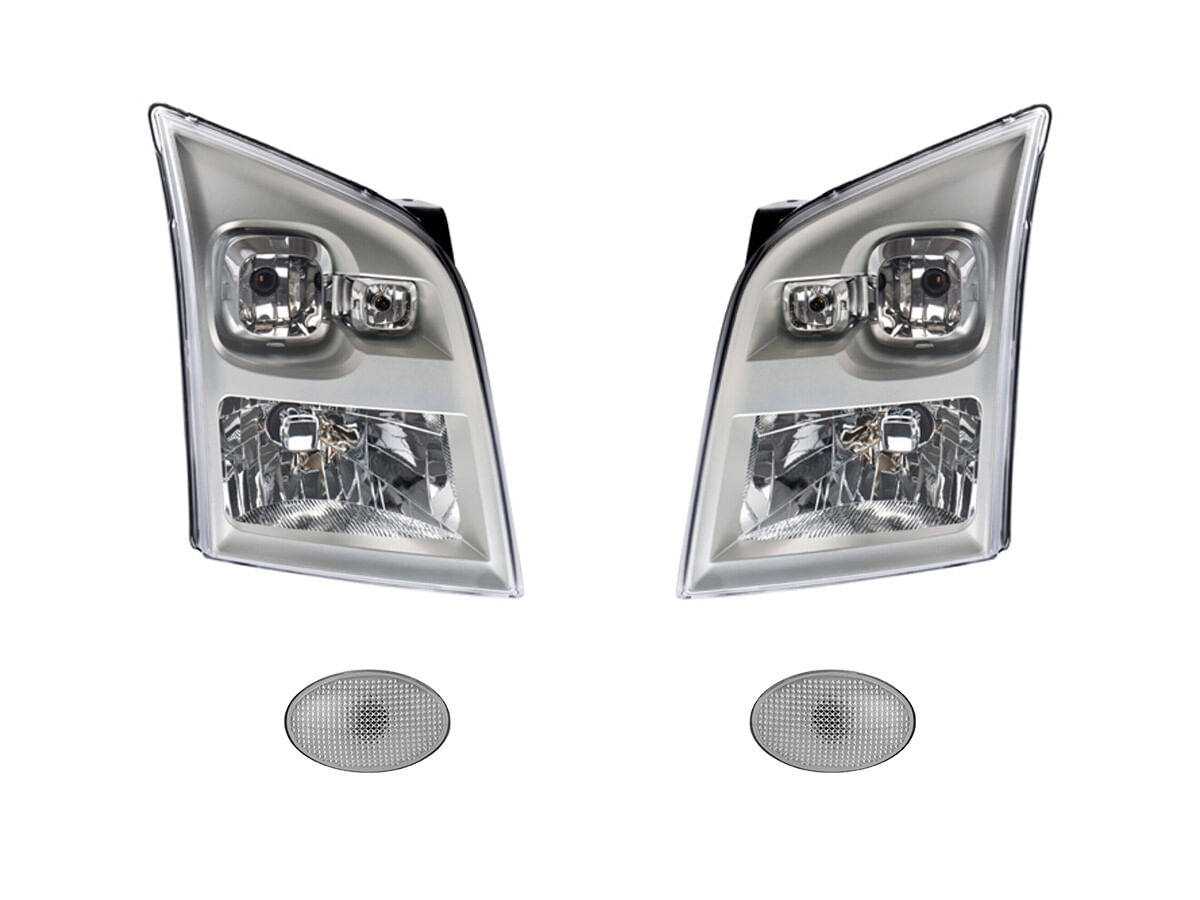 Kit De Faros Para Foco Halógeno Sin Foco Sin Motor Y Cuartos Blanco (4 Piezas)