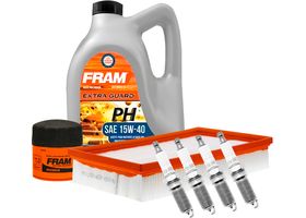 Kit De Afinación Con Aceite 15W40 Mineral, Bujías Iridio Y Filtros De Aceite Aire (7 Piezas)
