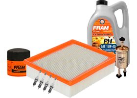 Kit De Afinación Con Aceite 15W40 Mineral, Bujías Platino Y Filtros De Aceite Aire Gasolina (8 Piezas)