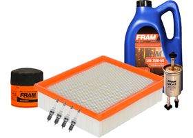 Kit De Afinación Con Aceite 20W50 Mineral, Bujías Platino Y Filtros De Aceite Aire Gasolina (8 Piezas)