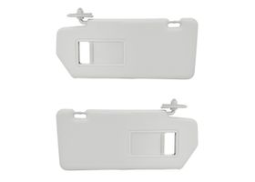 Par De Viseras Grises Claras Vinipiel