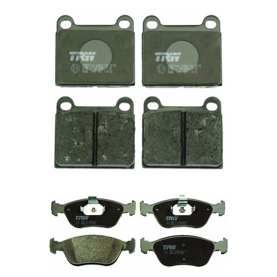 trw-kit-de-balatas-bajos-metales-delanteras-y-traseras-volvo-serie-s-1998-2000-s70-0