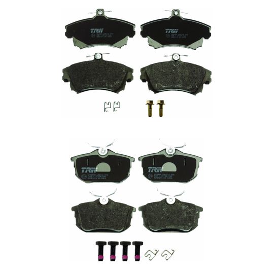 trw-kit-de-balatas-bajos-metales-delanteras-y-traseras-volvo-serie-s-1999-2004-s40-l4-1-9l-0