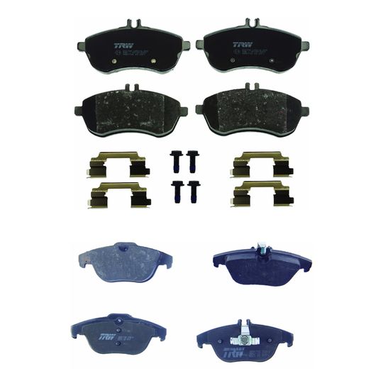trw-kit-de-balatas-bajos-metales-delanteras-y-traseras-mercedes-benz-serie-c-2010-2015-c250-0