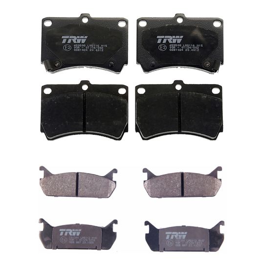 trw-kit-de-balatas-bajos-metales-delanteras-y-traseras-mazda-protege-1990-2000-protege-0