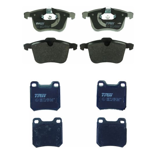 trw-kit-de-balatas-bajos-metales-delanteras-y-traseras-saab-9-3-2003-9-3-0