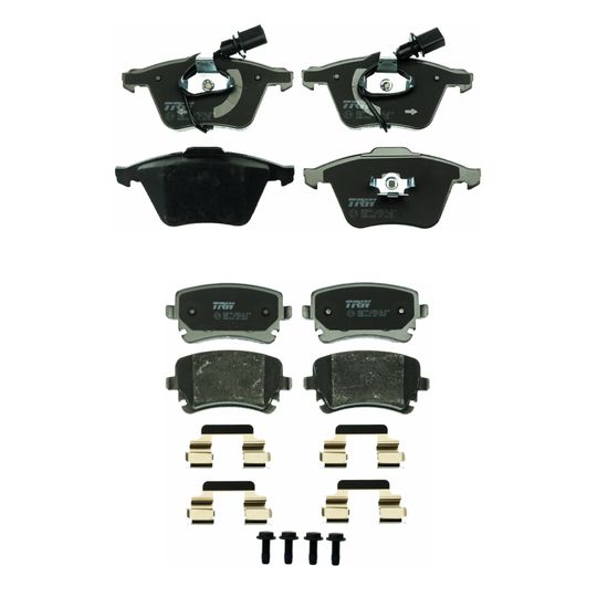 trw-kit-de-balatas-bajos-metales-delanteras-y-traseras-audi-a6-2005-2011-a6-quattro-v6-3-2l-v6-3-0l-0