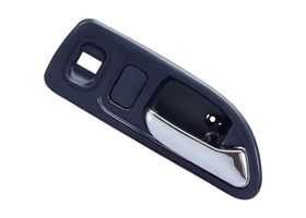 Manija Puerta Interior Delantera Azul Obscuro/Cromado Con Hoyo Para Seguro Y Cristal Lado Pasajero