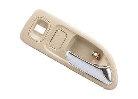 Manija Puerta Interior Delantera Beige/Cromado Con Hoyo Para Seguro Y Cristal Lado Pasajero
