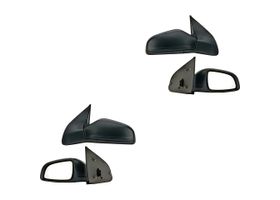 Par De Espejos Negro Con Desempañante Eléctrico 5 Pines