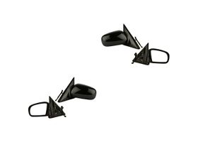 Par De Espejos Negro Eléctrico 3 Pines