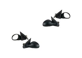 Par De Espejos Manual Abatible Negro Eléctrico