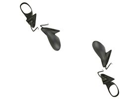 Par De Espejos Negro Eléctrico 3 Pines