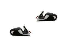 Par De Espejos Negro Eléctrico 3 Pines
