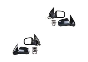 Par De Espejos Negro Con Desempañante Eléctrico 5 Pines