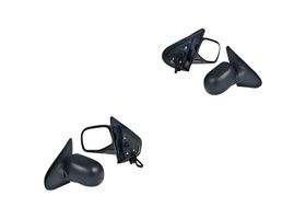 Par De Espejos Negro Con Luz Eléctrico