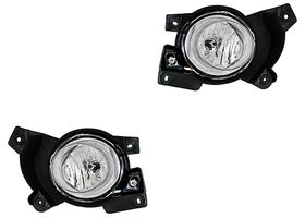 Par De Faros Para Niebla Con Aro Cromado