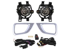 Juego De Faros Para Niebla Con Bisel Cromado