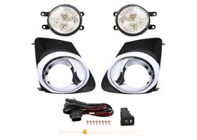 Juego De Faros Para Niebla Con Leds Con Parrilla Con Cromo